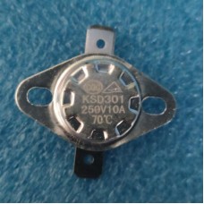 Термостат захисний KSD301 70C 250V10A для тепловентилятора Electrolux EFH/C-5120 KSD301 70C 250V10A