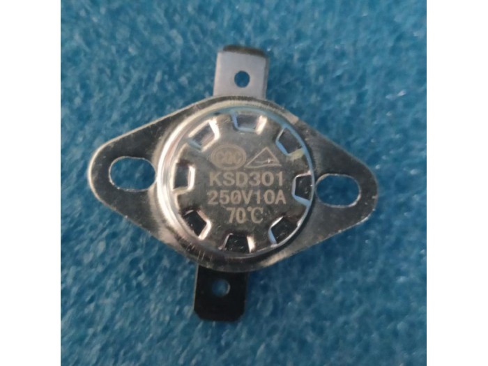 Термостат захисний KSD301 70C 250V10A для тепловентилятора Electrolux EFH/C-5120 KSD301 70C 250V10A