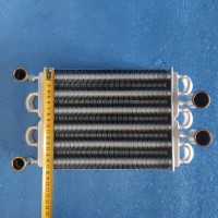 Теплообмінник бітермічний 225 мм 24кВт 88FIN для газового котла Electrolux, ROYAL THERMO (AA07000031)