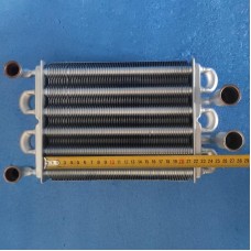 Теплообмінник бітермічний 225 мм 11-18 кВт 72 FIN для газового котла Electrolux, ROYAL THERMO (AA07000037) 