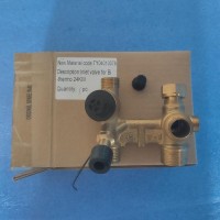 Блок гідравлічний (гідроблок) вхідний латунний для газового котла 24 кВт, Royal Themo, Electrolux, Biasi