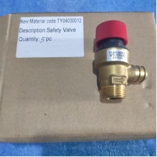 Запобіжний підривний клапан скиду 3 бар 1/2'' для газового котла Electrolux, ROYAL THERMO (TY04030012)