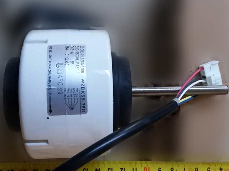 SIC-55CVL-F159-1 электродвигатель для крыльчатки WZDK58-38G 58W 310V